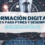 Un empresario navega en internet interesándose por la Generación D y los cursos y formación digital gratuita del Plan Generación Digital.
