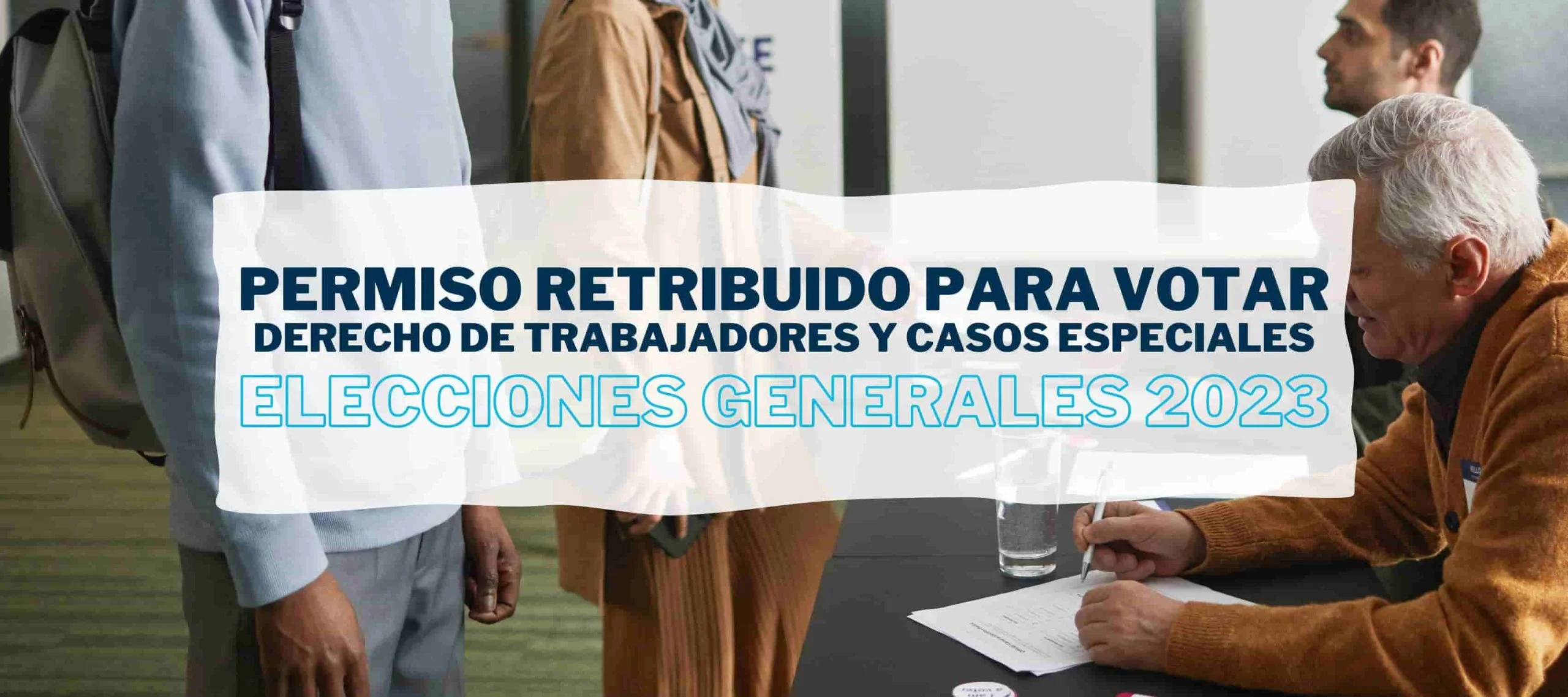 Jornada electoral en la que las distintas personas ejercen su permiso retribuido para votar en las Elecciones Generales.