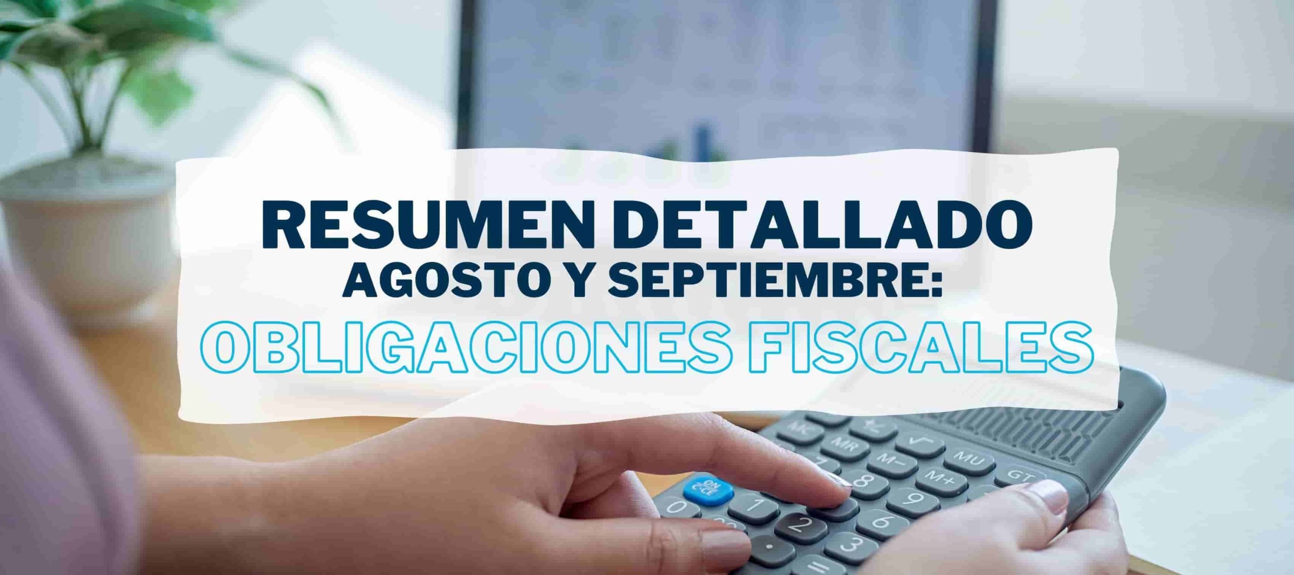 Persona responsable del departamento contable o fiscal de una empresa consulta las obligaciones fiscales en agosto y septiembre en el artículo de Iniciativa Fiscal.